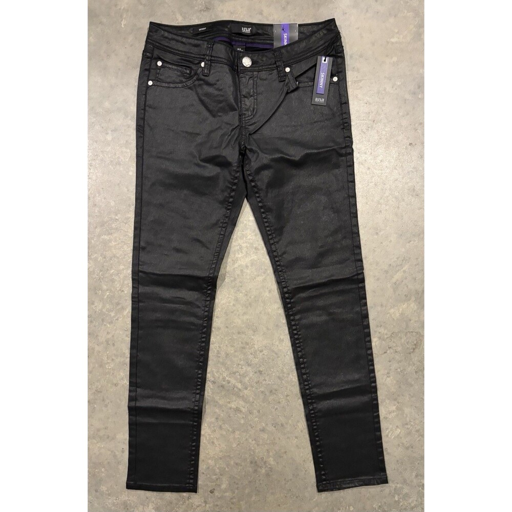 NEW A.N.A Womens 28/6 Mid-Rise Black Rinse Skinny Denim Pants Stretch